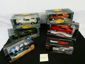 American Muscle, NASCAR And Hot Wheels Die Cast Cars New In Boxes! Lot Of 6