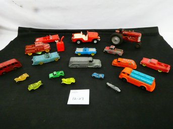 Vintage Toy Cars! Mostly Meatal, A Few Plastic, Hubleys, Tootsies Etc