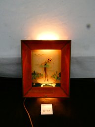 Vintage Light Up Wall Hanging. Tested Working! 12 X 15, Nice Mid Century Piece