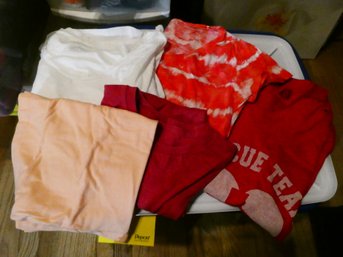 Large Tub Of Women's Shirts Mostly Size Large. Looks New