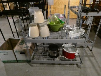 Huge Lot Of Houseware Items! Appliances, Glassware And More! Shelf Not Included