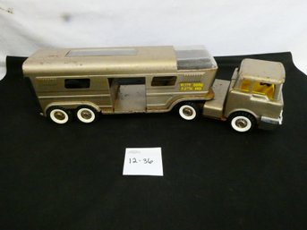 Vintage Structo Metal Truck 5th Wheel. 21' Long With Trailer