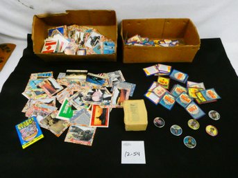 Lot Of Desert Storm Trading Cards And Baseball Hologram Cards.