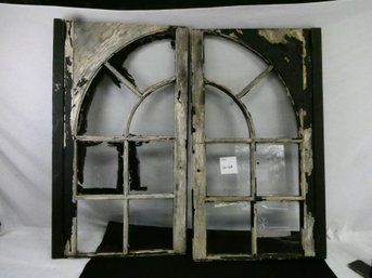 Vintage Window! 2 Hinged Pieces, Each Measure 21.5 X 38