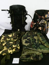 Lot Of 4 Backpacks! Camouflage, Some New With Tags!