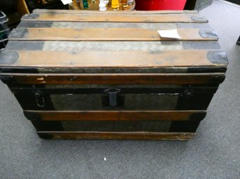 Vintage Trunk On Wheels -  In Great Condition! 30 X 20 X 17.5