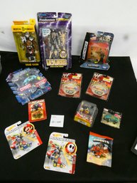 Toys New In Package! Lot Of 12!! He-man, Mortal Kombat, WWF, Mario Kart And More!