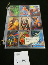 1993 Marvel Masterpiece Trading Cards! 5 Sheets W/ 2 Cards Per Pocket!