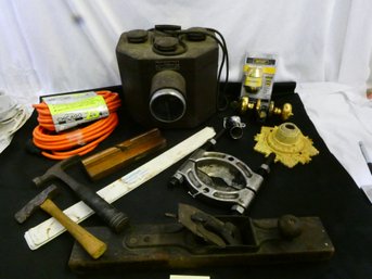 Nice Lot Of The Old And New! Keystone Pictograph, Vintage Tools, And New Extension Cords.