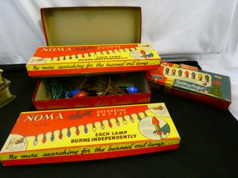 Great Lot Of 4 Sets Of Vintage Christmas Lights! Several In Original Box's  Tested Working!