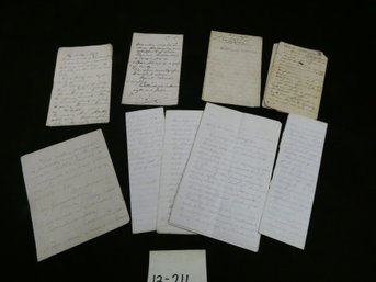 Small Lot Of Handwritten Notes / Diaries Dated 1870 And 1857