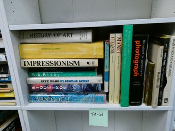 Shelf Lot Of Hardcover Art Books