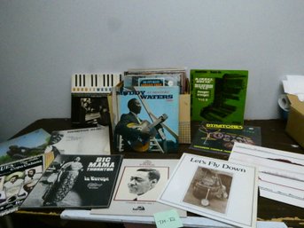 Unpicked Box Lot Of Interesting Blues And Similar LPs - More Than 30 - From A San Francisco Home