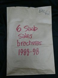 (Lot Of 6) Saab Sales Brochures - Circa 1988-1998