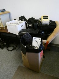 Huge Lot Of Office Electronics And Other Business Items - Carry Cases And MORE