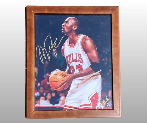 Michael Jordan Signed Photograph With Certificate Of Authenticity