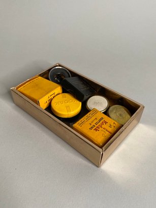 Box Of Vintage Camera Parts