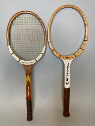 Pair Of Tennis Rackets, One John McEnroe
