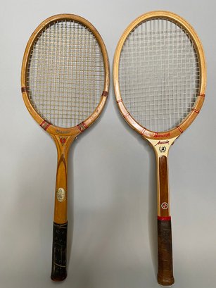 Pair Of Tennis Rackets, Bancroft And Wright & Ditson