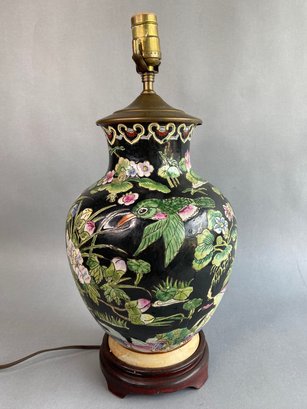 Chinese Export Porcelain Vase Mounted As A Lamp