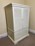 White Painted Armoire / Television Cabinet