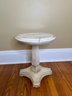 Marble Top White Painted Side Table Or Drinks Table