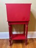 Red Painted Telephone Table