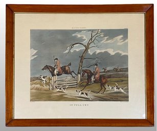 H. Alkin Delt (English 1785 - 1851), In Full Cry Hunting Scene Framed Print