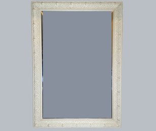 Antique White Painted Wall Mirror