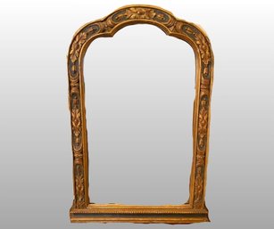 Carved And Gilt Arched Form Mirror