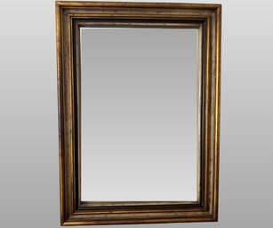 Large Rectangular Classic Style Gilt Wall Mirror, Modern