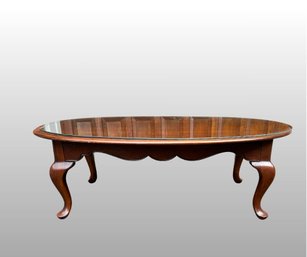 Drexel Oval Queen Anne Style Coffee Table