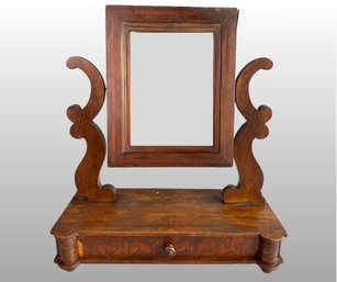 Late Empire Style Dresser Mirror Or Shaving Stand, 20th Century