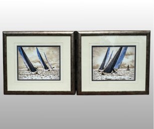 Matted And Framed Art Prints Of Sailboats Racing
