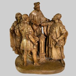 John Rogers (American), Is It So Nominated In The Bond, Brown Painted Plaster, 1880