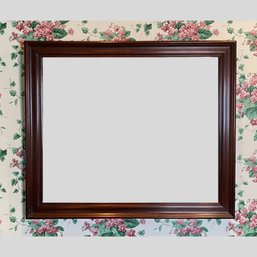 Colonial Revival Style Mahogany Veneer Rectangular Wall Mirror