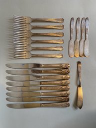 Collection Of Silver Plate Flatware In Various Patterns