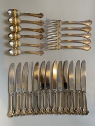 24 Piece Partial Service Of Reed & Barton Flatware For Glen Head Country Club