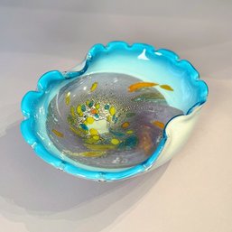 Blue Murano Glass Bowl