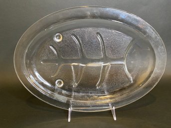 Footed Glass Meat Platter