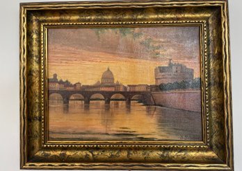 S Siggia, View Of The Tiber And The Vatican In Rome, 20th Century