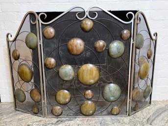 Fire Screen With Spherical Decoration