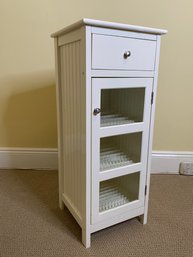 White Laminate Cabinet With Drawer