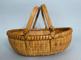 Large Two Handled Nantucket Style Basket