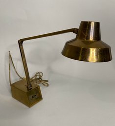 Mid Century Modern Articulated Tensor Brass  Desk Lamp, Circa 1960