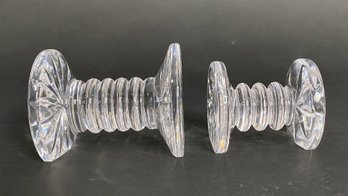 Two Waterford Crystal Knife Rests