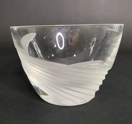 Lenox Frosted Crystal Bowl