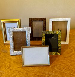 Assortment Of 4x6, 5x7 Frames In (6 Total)