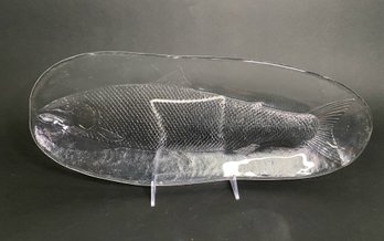 Glass Elongated Fish Platter