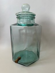 Glass Apothecary Jar Style Beverage Dispenser